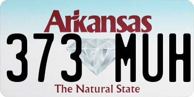 AR license plate 373MUH