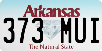 AR license plate 373MUI