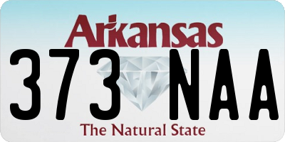 AR license plate 373NAA