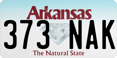 AR license plate 373NAK