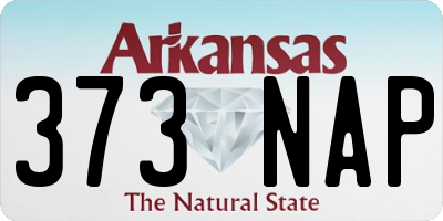 AR license plate 373NAP