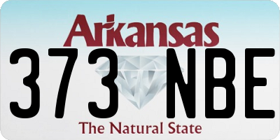 AR license plate 373NBE