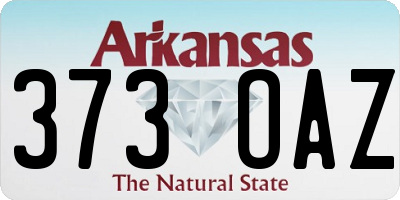 AR license plate 373OAZ