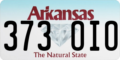 AR license plate 373OIO