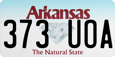 AR license plate 373UOA