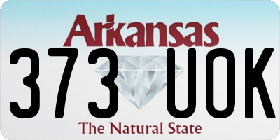 AR license plate 373UOK