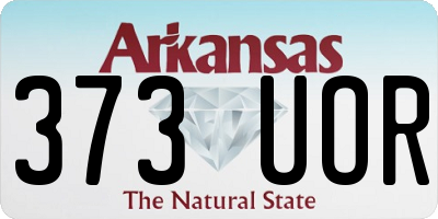 AR license plate 373UOR