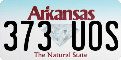 AR license plate 373UOS