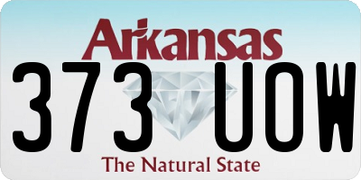AR license plate 373UOW