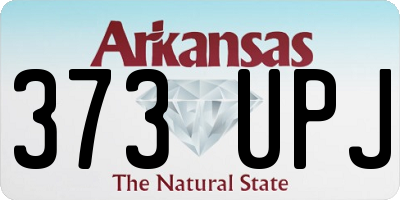 AR license plate 373UPJ