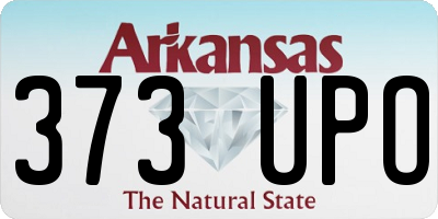 AR license plate 373UPO