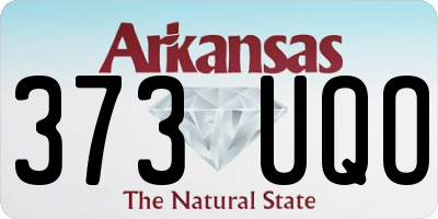 AR license plate 373UQO