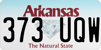 AR license plate 373UQW