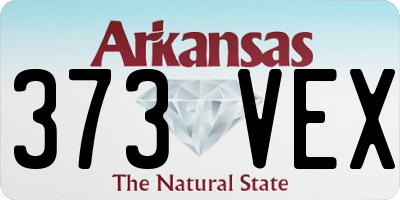 AR license plate 373VEX