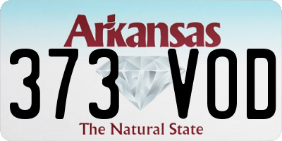 AR license plate 373VOD