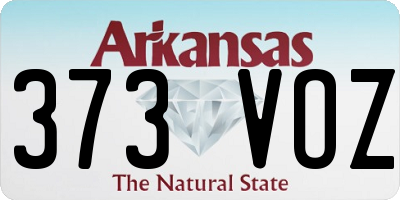 AR license plate 373VOZ