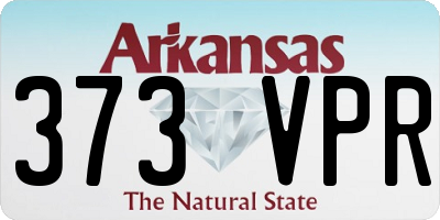 AR license plate 373VPR