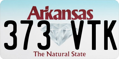 AR license plate 373VTK