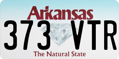 AR license plate 373VTR
