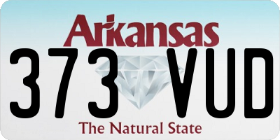 AR license plate 373VUD