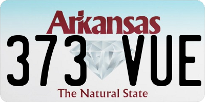 AR license plate 373VUE