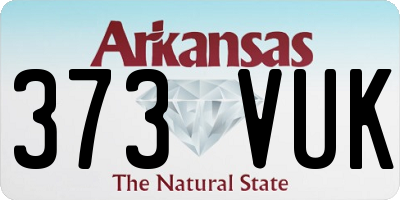 AR license plate 373VUK