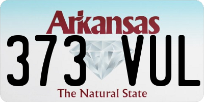 AR license plate 373VUL