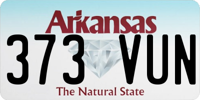 AR license plate 373VUN