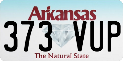 AR license plate 373VUP