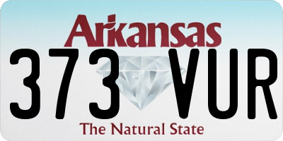 AR license plate 373VUR