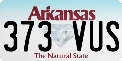 AR license plate 373VUS