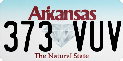 AR license plate 373VUV