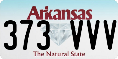 AR license plate 373VVV