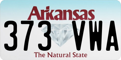 AR license plate 373VWA