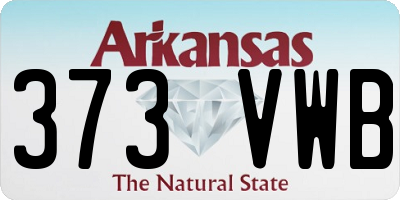 AR license plate 373VWB