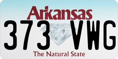 AR license plate 373VWG