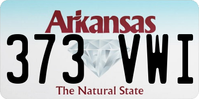 AR license plate 373VWI