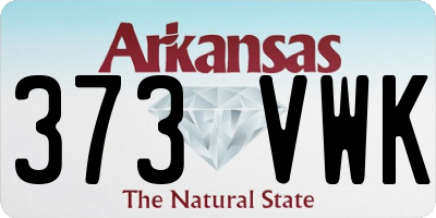 AR license plate 373VWK
