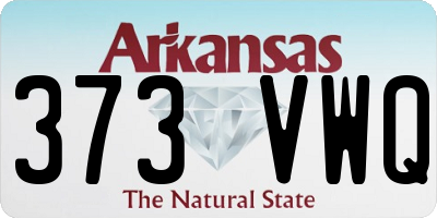 AR license plate 373VWQ