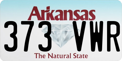 AR license plate 373VWR