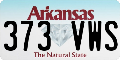 AR license plate 373VWS