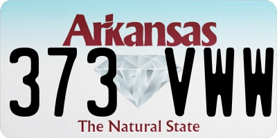 AR license plate 373VWW