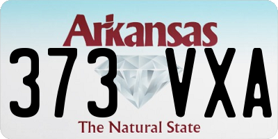 AR license plate 373VXA