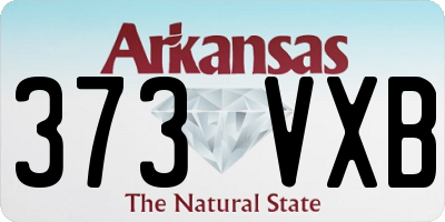 AR license plate 373VXB