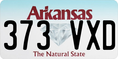 AR license plate 373VXD