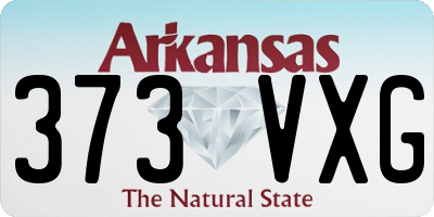 AR license plate 373VXG