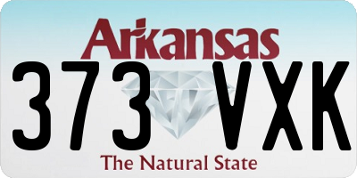 AR license plate 373VXK
