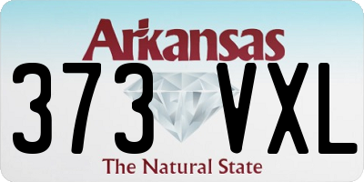 AR license plate 373VXL