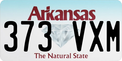 AR license plate 373VXM