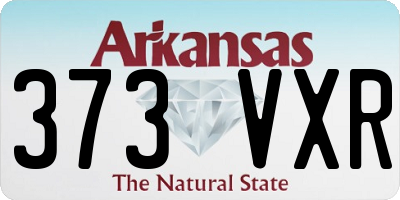 AR license plate 373VXR